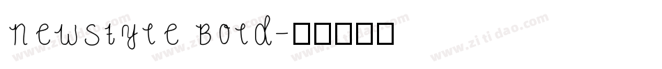 NewStyle Bold字体转换